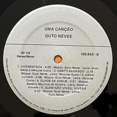Guto Neves - Uma Canção, 19?? - loja online