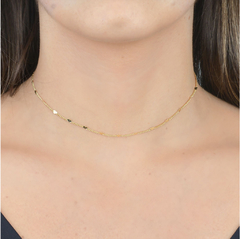 Chocker corrente mini corações