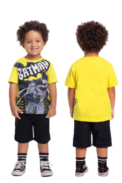 CAMISETA BATMAN AMARELO