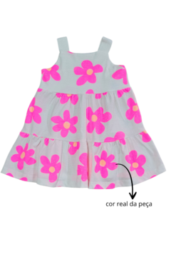 VESTIDO FLOR ROSA BEBÊ - comprar online