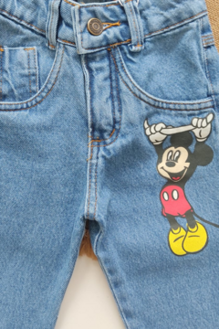 CONJUNTO JEANS MICKEY - Pingo de Gente Baby-Cupom: PRIMEIRACOMPRA