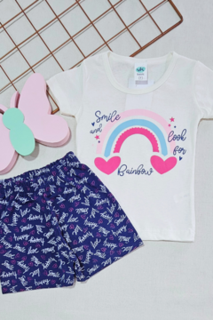 CONJUNTO ARCO ÍRIS KIDS MENINA - comprar online