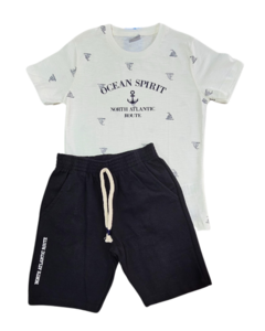 CONJUNTO OCEAN MENINO - Pingo de Gente Baby-Cupom: PRIMEIRACOMPRA