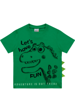 CAMISETA DINOSSAURO VERDE