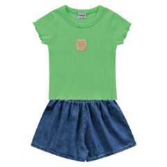 CONJUNTO NEON/JEANS - Pingo de Gente Baby-Cupom: PRIMEIRACOMPRA