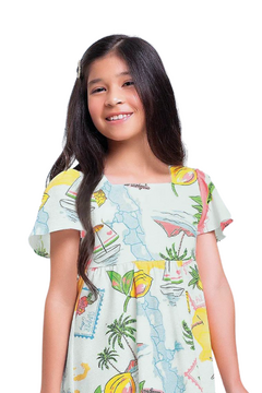 VESTIDO TROPICAL NEON na internet