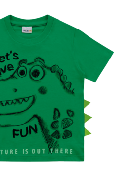 CAMISETA DINOSSAURO VERDE - comprar online