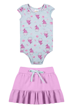 CONJUNTO BODY E SAIA BEBÊ - comprar online