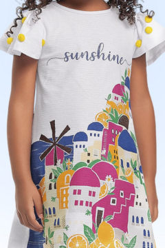 VESTIDO SUN KIDS - Pingo de Gente Baby-Cupom: PRIMEIRACOMPRA