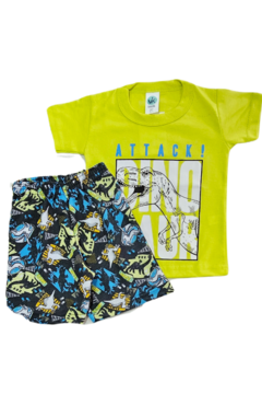 CONJUNTO DINO KIDS - Pingo de Gente Baby-Cupom: PRIMEIRACOMPRA