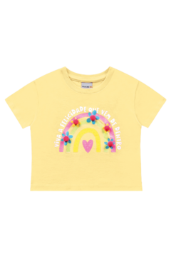 BLUSA POMPOM KIDS - Pingo de Gente Baby-Cupom: PRIMEIRACOMPRA