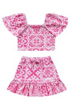 CONJUNTO AZULEJO KIDS - Pingo de Gente Baby-Cupom: PRIMEIRACOMPRA