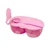 BOWL COM COLHER E DIVISORIA ROSA
