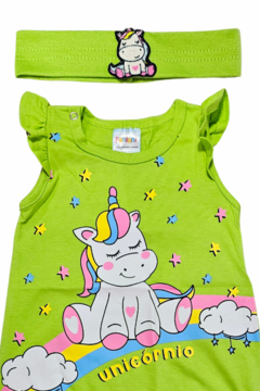 ROMPER COM FAIXA UNICORNIO BABY