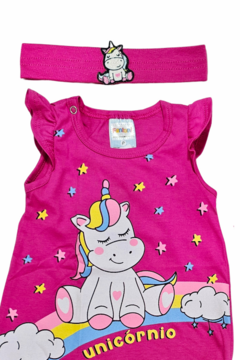 ROMPER COM FAIXA UNICORNIO BABY na internet