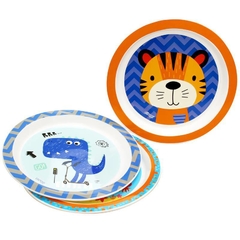 KIT 3 PRATOS - TIGRE/DINO/SUBMARINO - comprar online