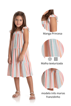 VESTIDO ESSENCE LISTRADO - comprar online