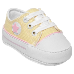 TÊNIS STAR AMARELO COM ROSA G743