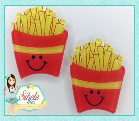 Aplique Batatinha Frita com Rostinho e Brilho - Unidade