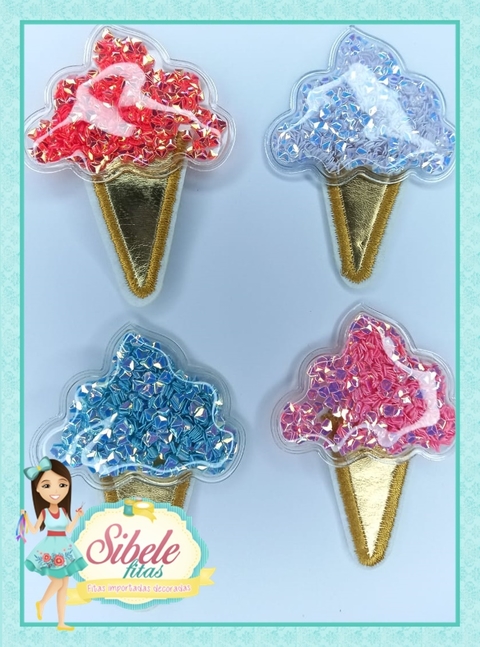 Aplique Sorvete 3D - Unidade