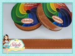 Fita Gorgurão Jeans Caramelo - 22mm (SNB)