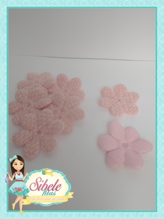 Aplique Flor Acolchoado Plush Rosinha - Unidade