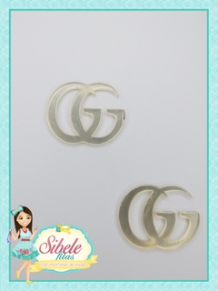 Aplique Dourado Gucci (Novo simbolo) - Unidade