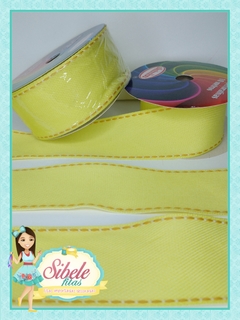 Fita Jeans Amarela Pesponto - 38mm (SNB)