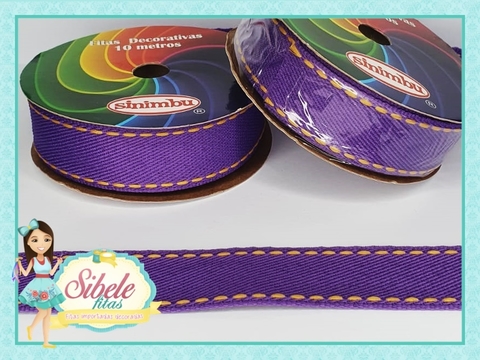 Fita Gorgurão Jeans Roxa- 22mm (SNB)