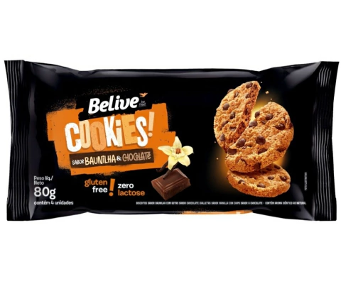 Cookies baunilha com gotas de chocolate 4 uni