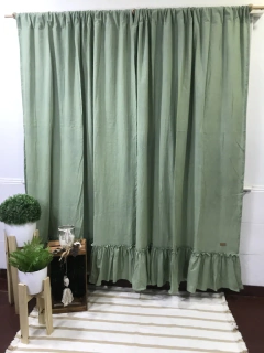 Cortina línea Volados Tusor x 2 paños en internet