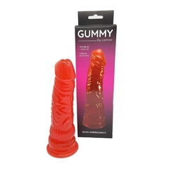 DILDO AMERICANO ROJO JELLY CHICO