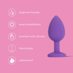 ANAL PLUG SILICONE PURPLE - Úrsula Sex shop