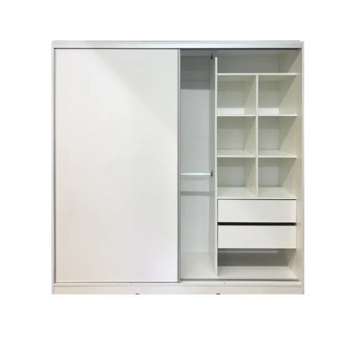 Placard Premium Con 2 Puertas Corredizas 1.80x1.80 Blanco - comprar online