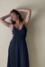 vestido escote v largo