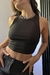 Top Crop Rib Halter - Tienda de basicos