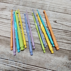 Kit de agujas plasticas para crochet