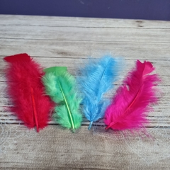 Plumas de colores