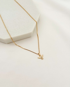 COLAR VENEZIANA BANHO OURO 18K - ESPÍRITO SANTO - loja online
