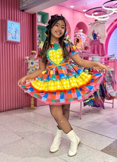 Vestido matuta amarelo na internet
