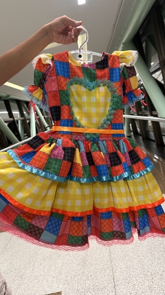 Vestido matuta amarelo - isis kids