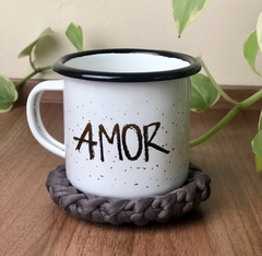 Caneca esmaltada Amor