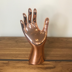 Escultura Mão - Rosê gold