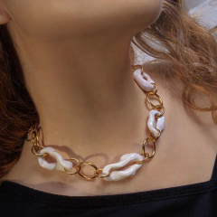 MARIA - Choker/Gargantilha em cerâmica e metal - comprar online
