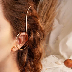 Mira - ear cuff / brinco solitário de encaixe - esquerdo -