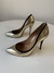 Scarpin salto alto dourado tam. 36