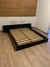 Cama casal estilo oriental 190x138 preta - Brechó Vivi Vendendo