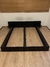 Cama casal estilo oriental 190x138 preta - loja online