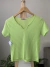 Camiseta Cropped Mallinus Neon tam. P