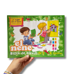 Block de dibujo número 5 El nene 8 hojas de colores